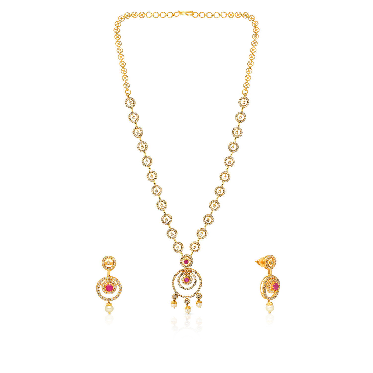 Era Uncut Diamond Necklace Set NSEGNFNC626NK2
