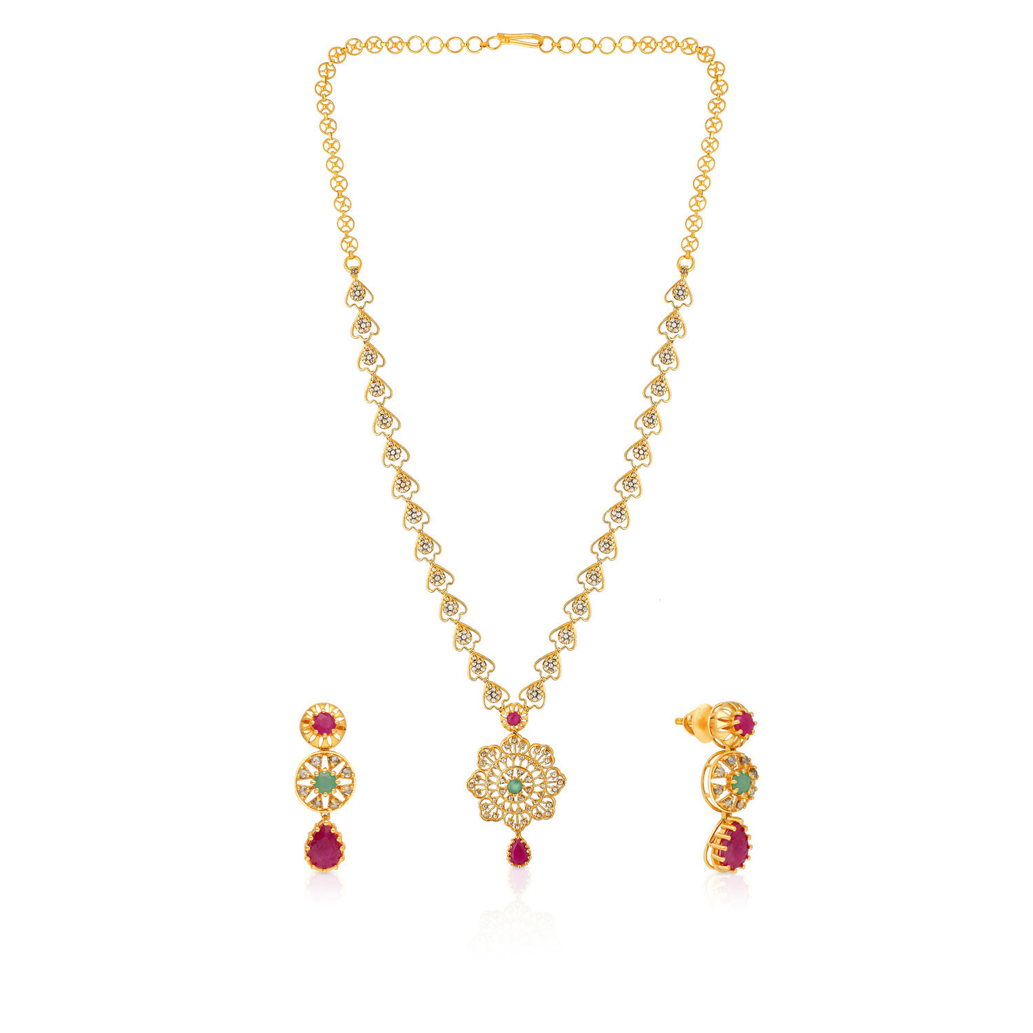 Era Uncut Diamond Necklace Set NSEGNFNC631NK2