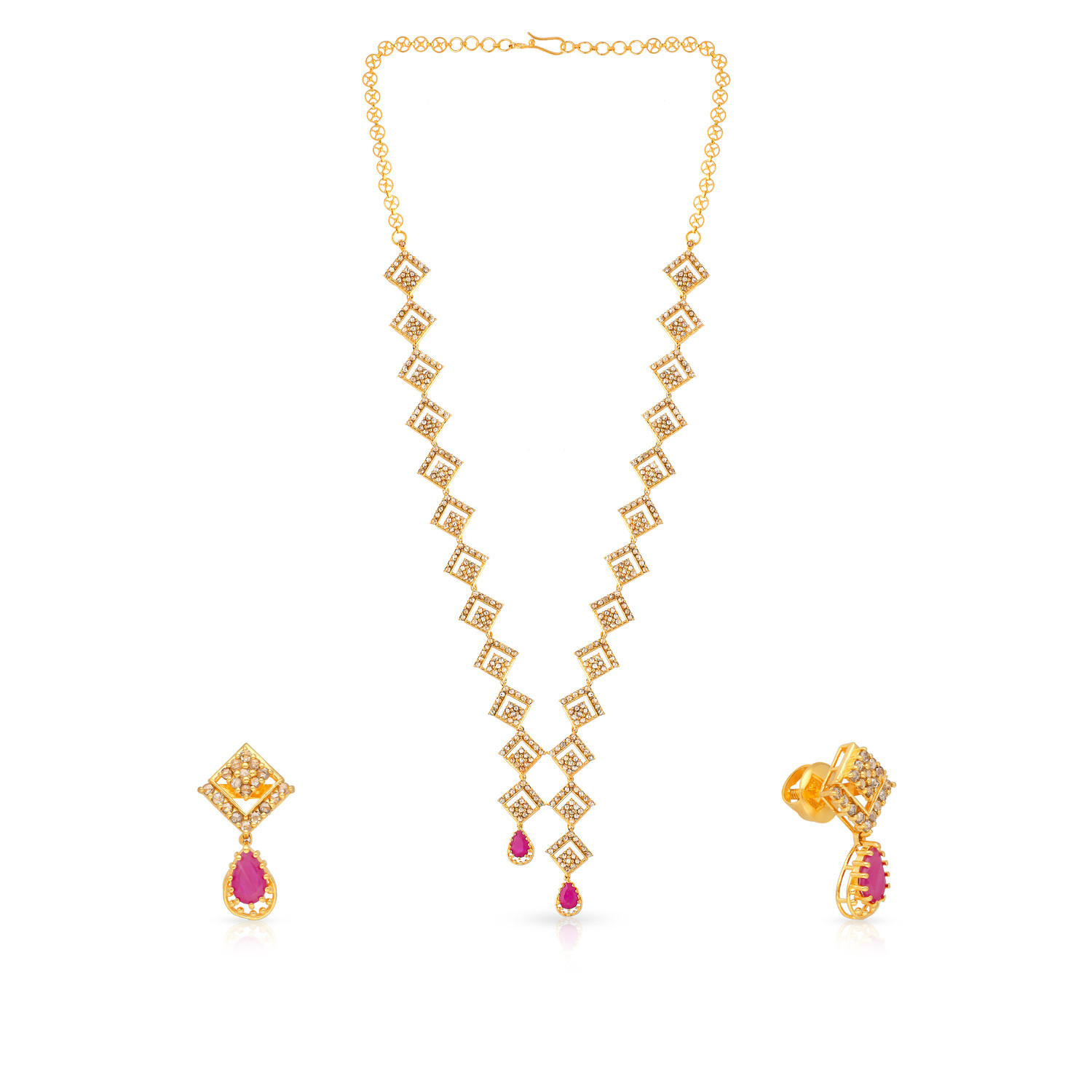 Era Uncut Diamond Necklace Set NSEGNFNC639NK2