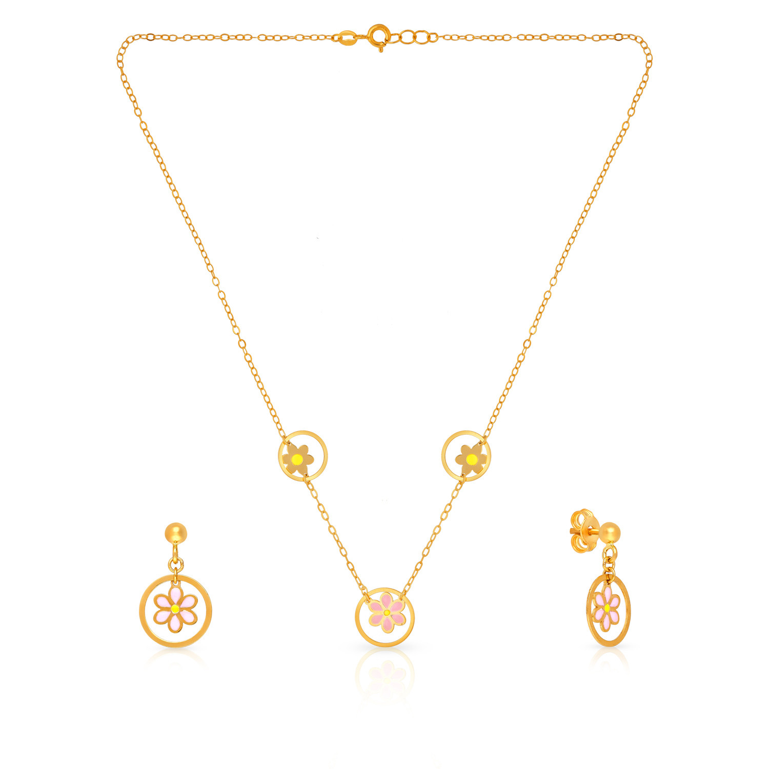 Starlet Gold Necklace Set NSSLNK022