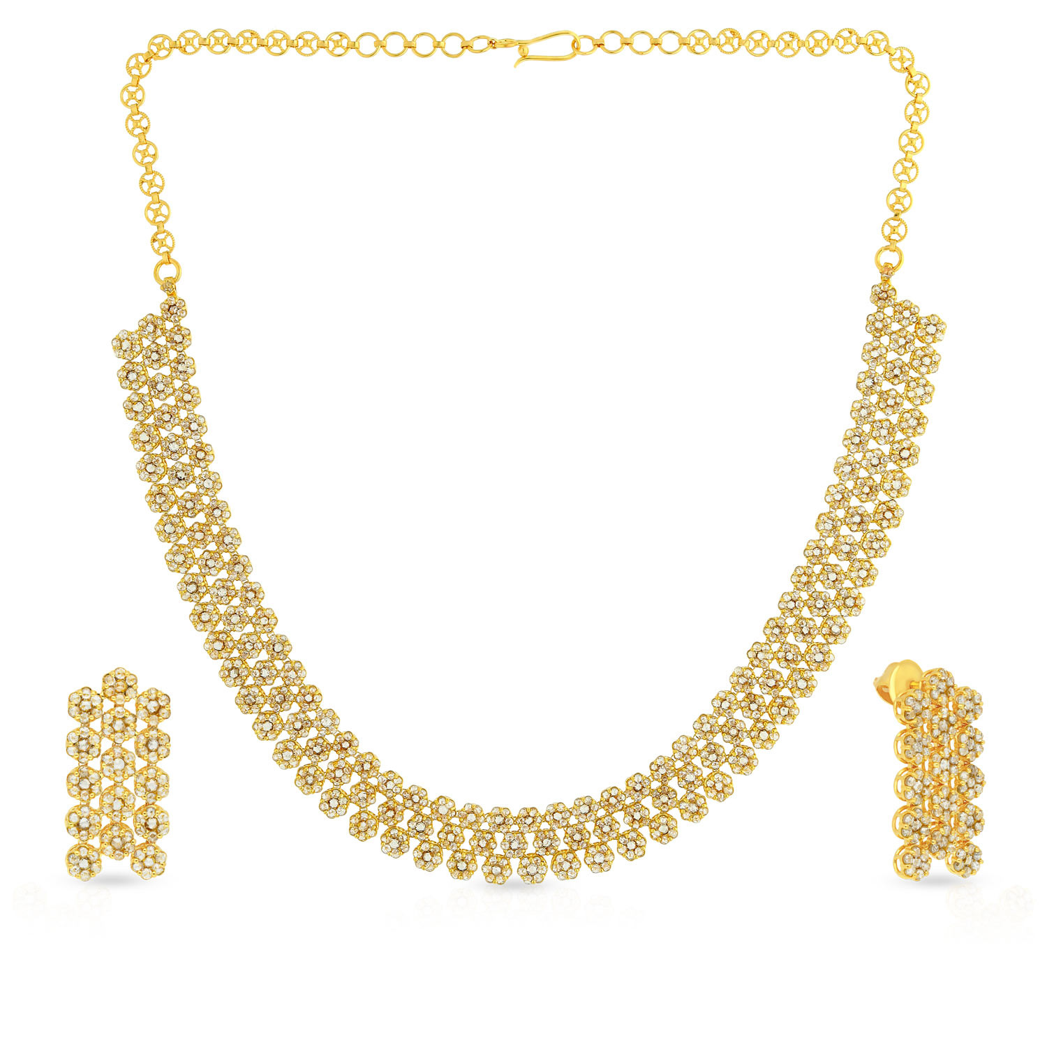 Era Uncut Diamond Necklace Set NSUSETRDPTA003NK2