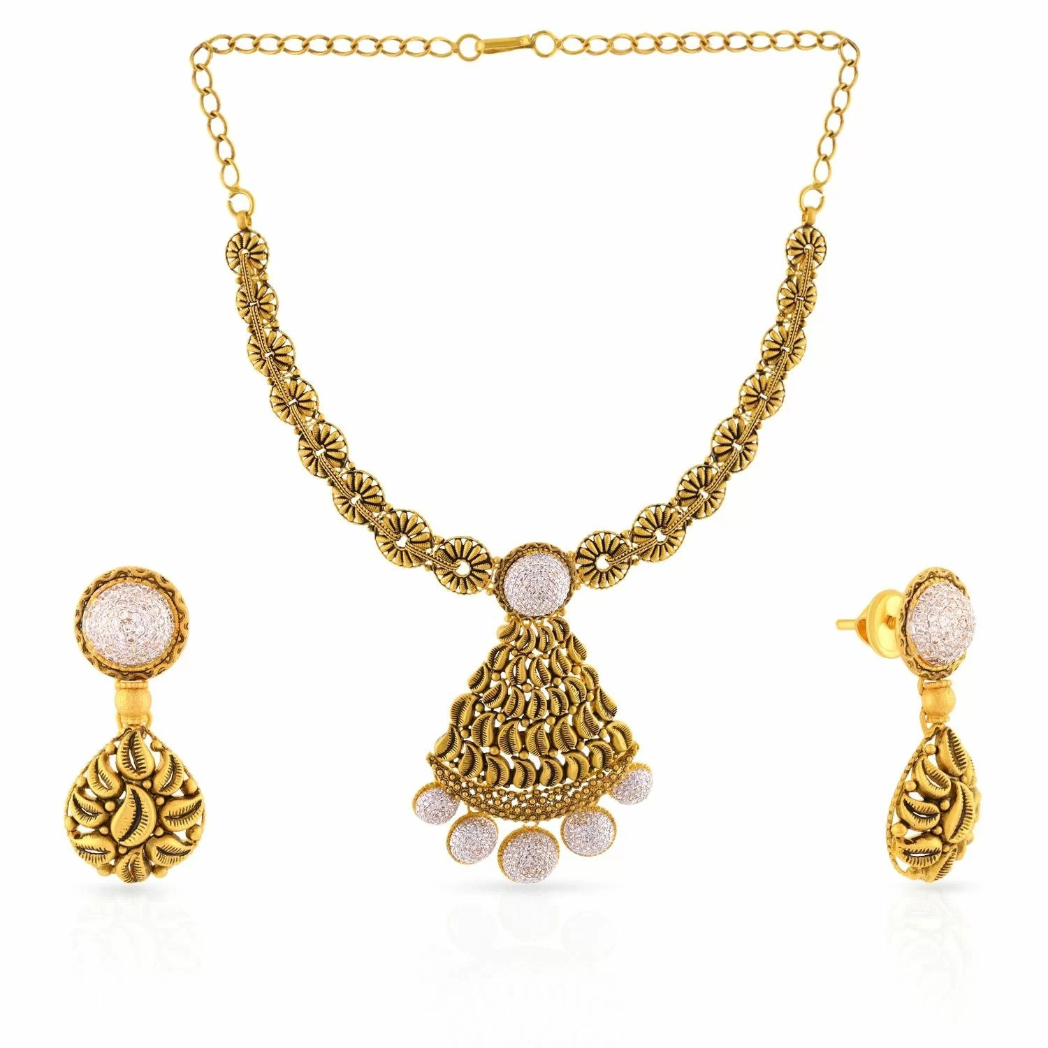 Ethnix Gold Necklace Set NSUSEXDWL19NK02