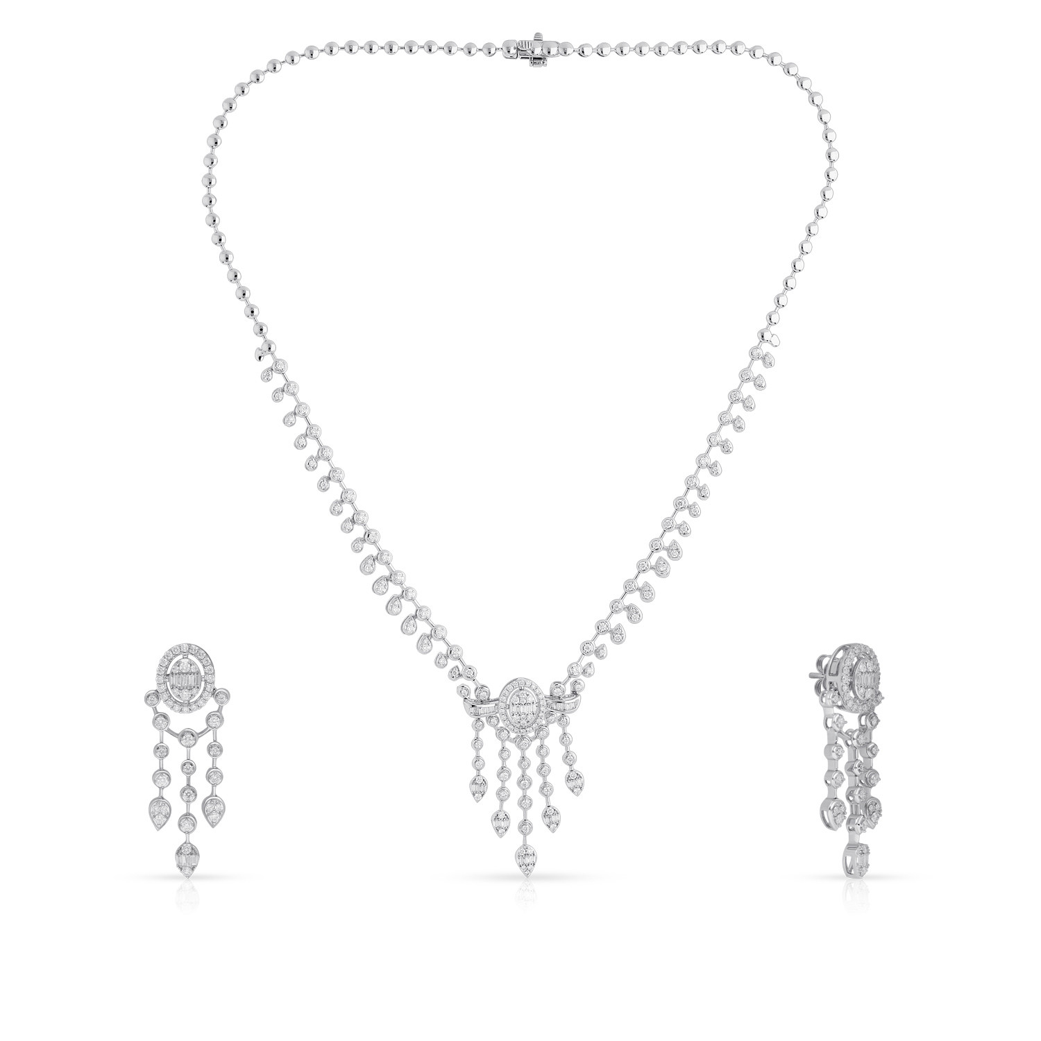 Mine Diamond Necklace Set NSMEGMARA256NK4