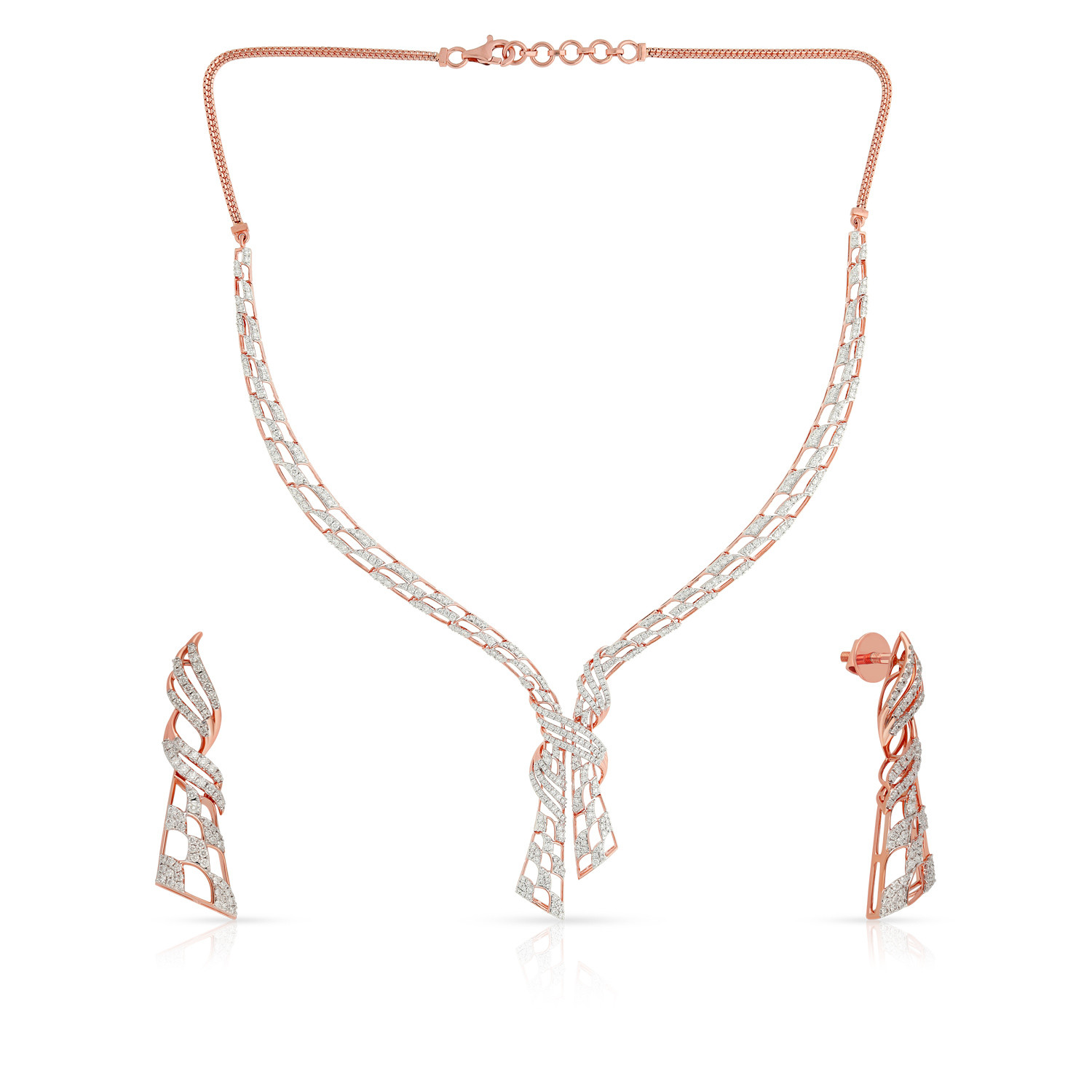 Mine Diamond Necklace Set NSMRGGEN2157NK2