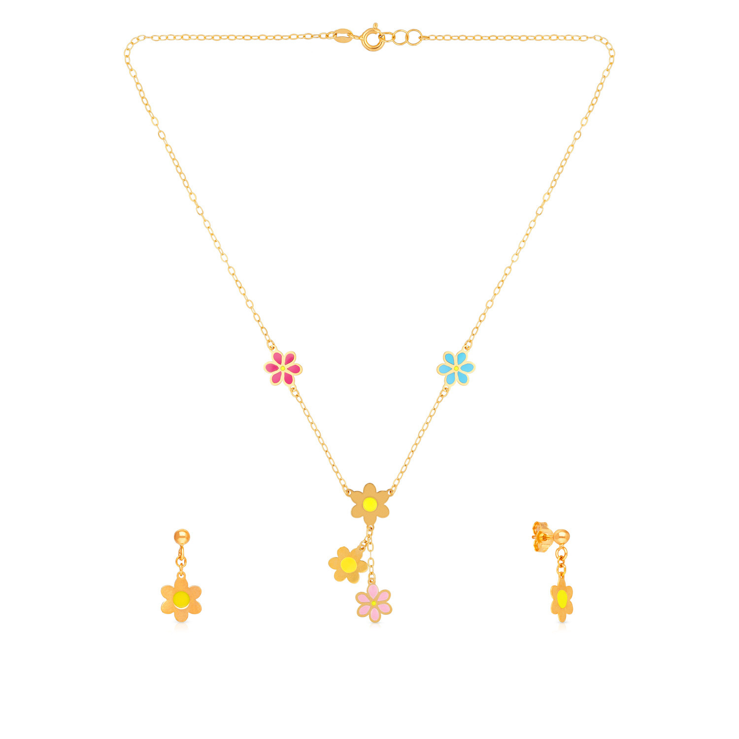 Starlet Gold Necklace Set NSUSSLNK020