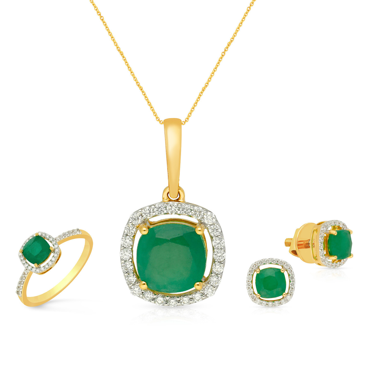Mine Diamond Pendant Set PSMLUDNA023PN6