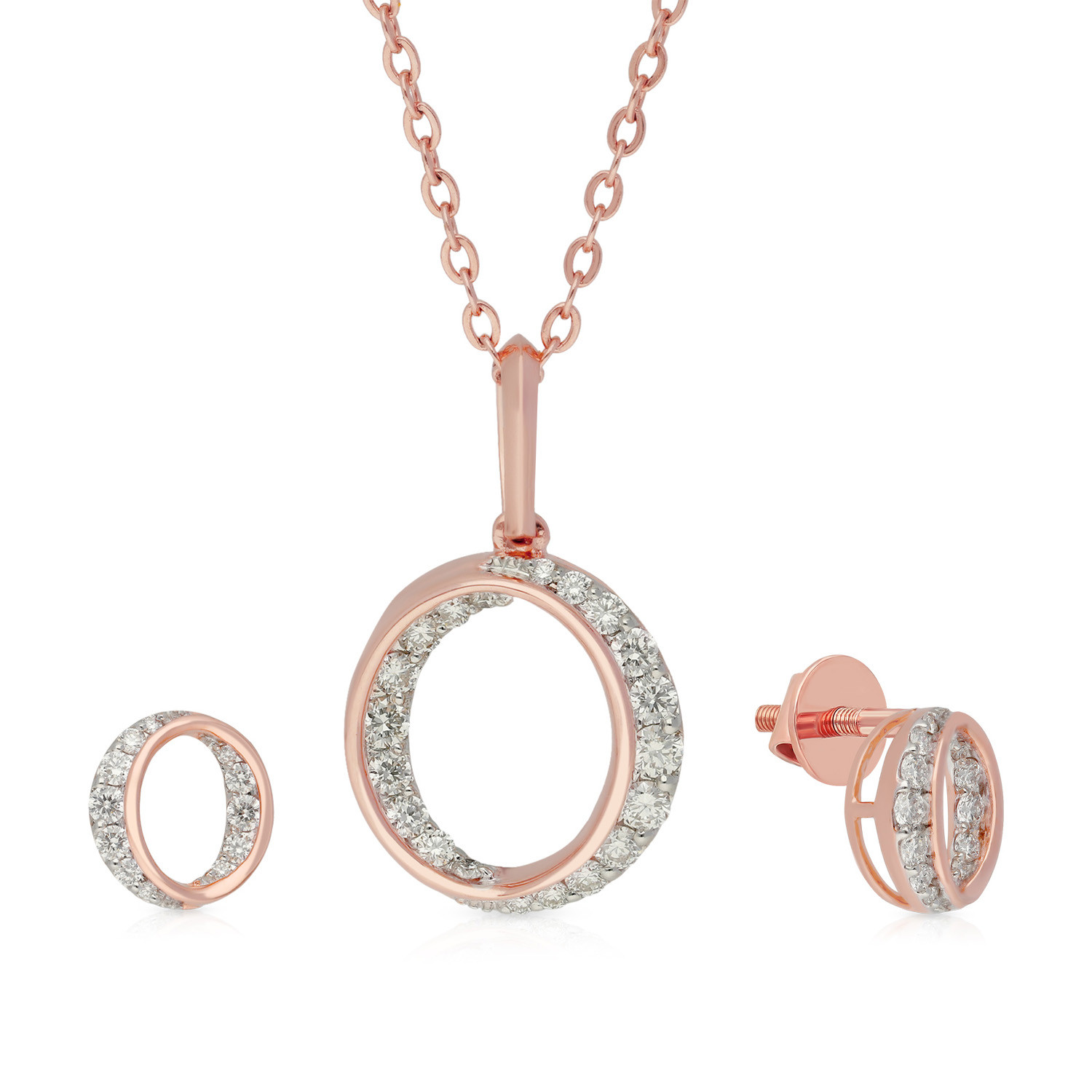 Mine Diamond Pendant Set PSMZOGEN025PN5