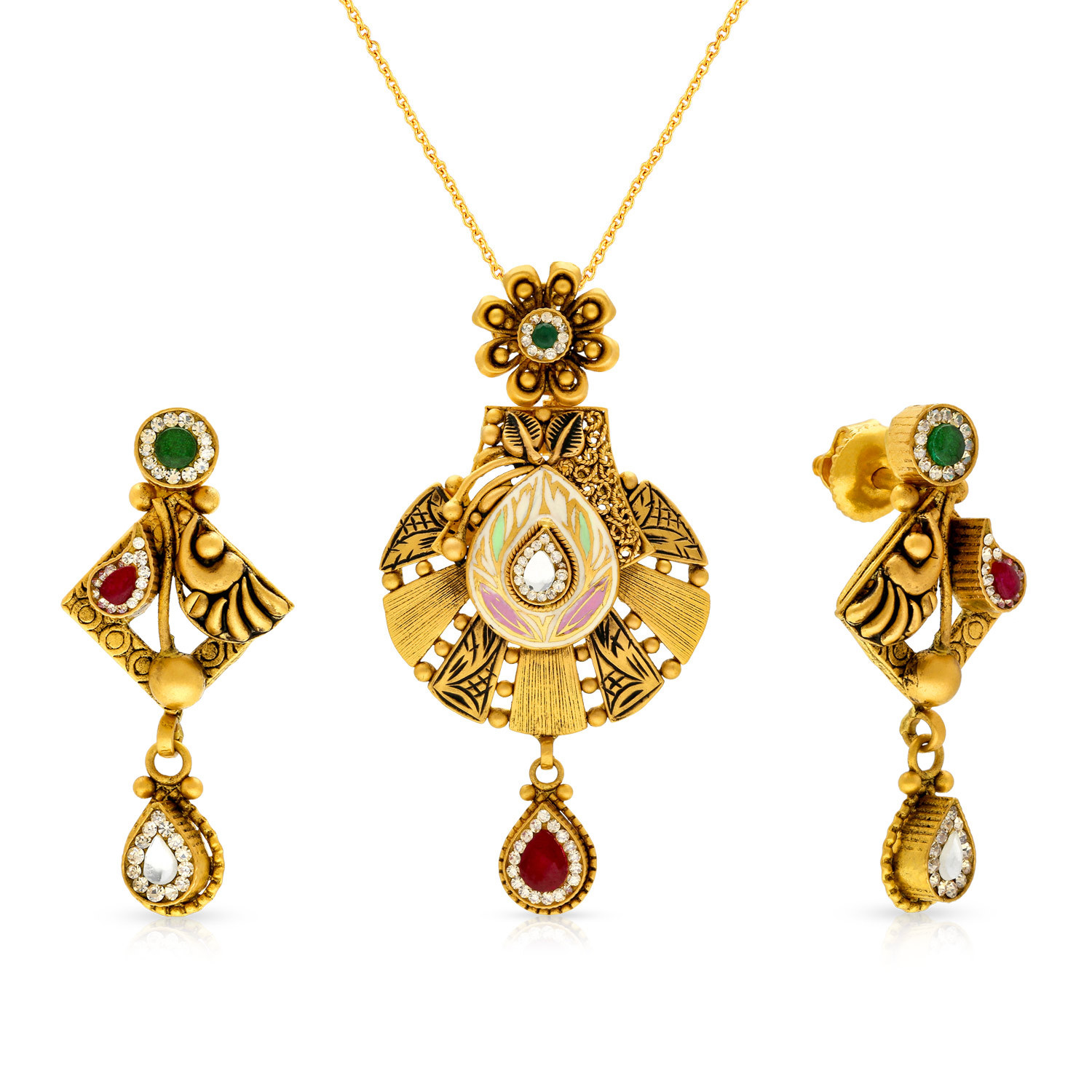 Ethnix Gold Pendant Set PSUSPDANC46578