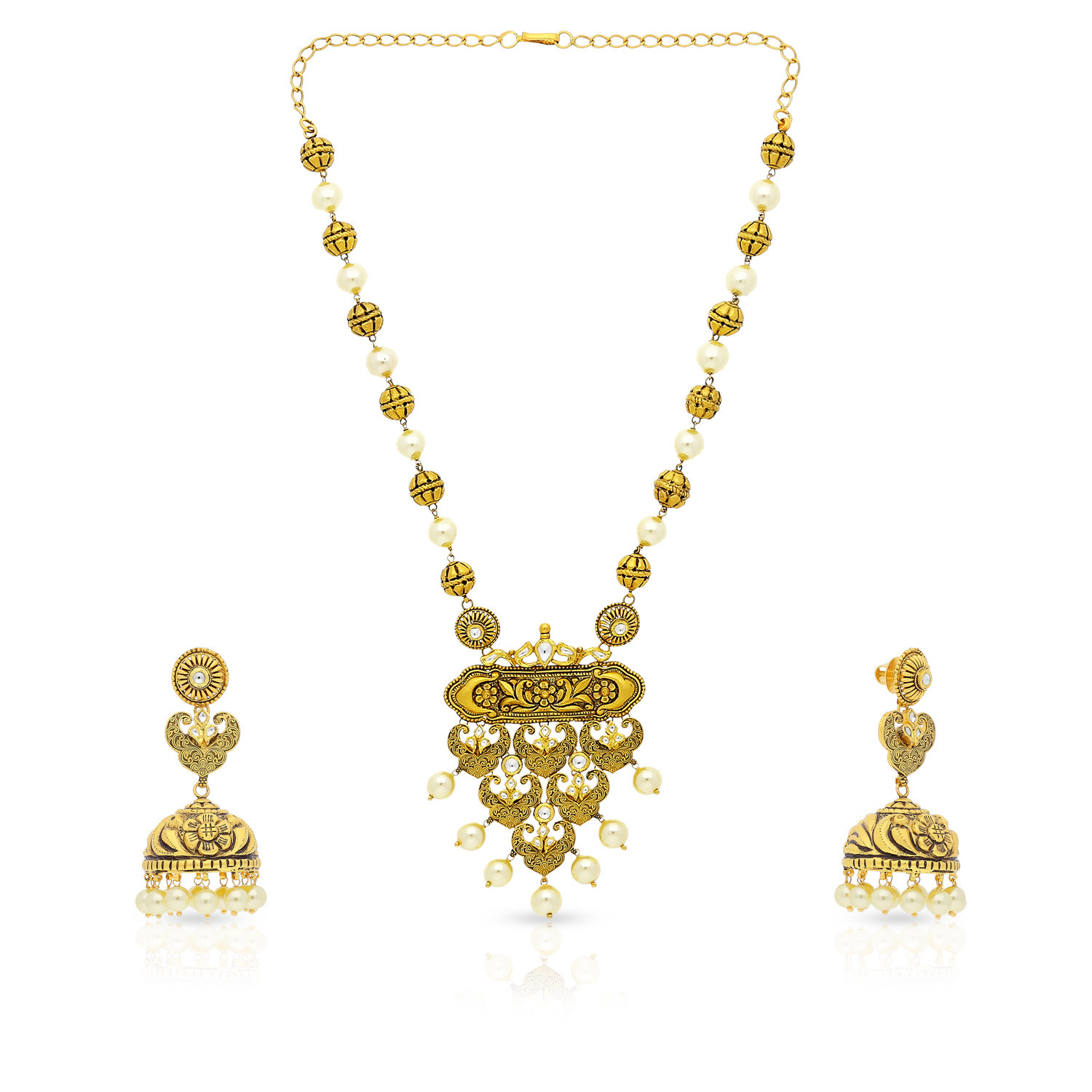 Ethnix Gold Necklace Set NSEXNK063