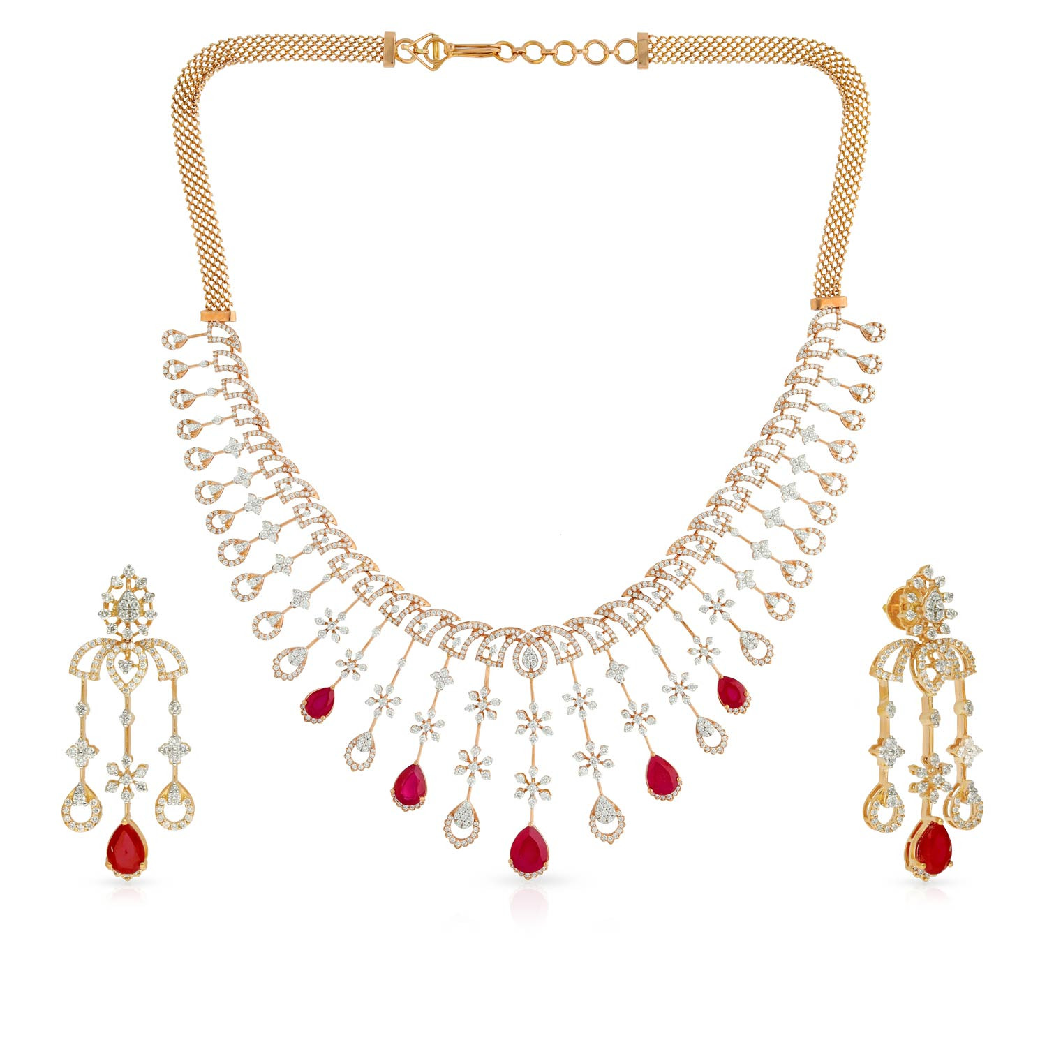 Mine Diamond Necklace Set NSMBDINB718NK2