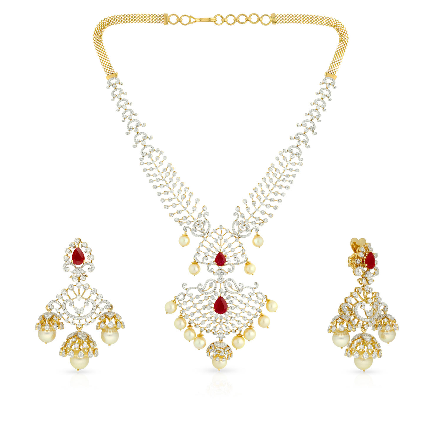 Mine Diamond Necklace Set NSMBDINB758NK2