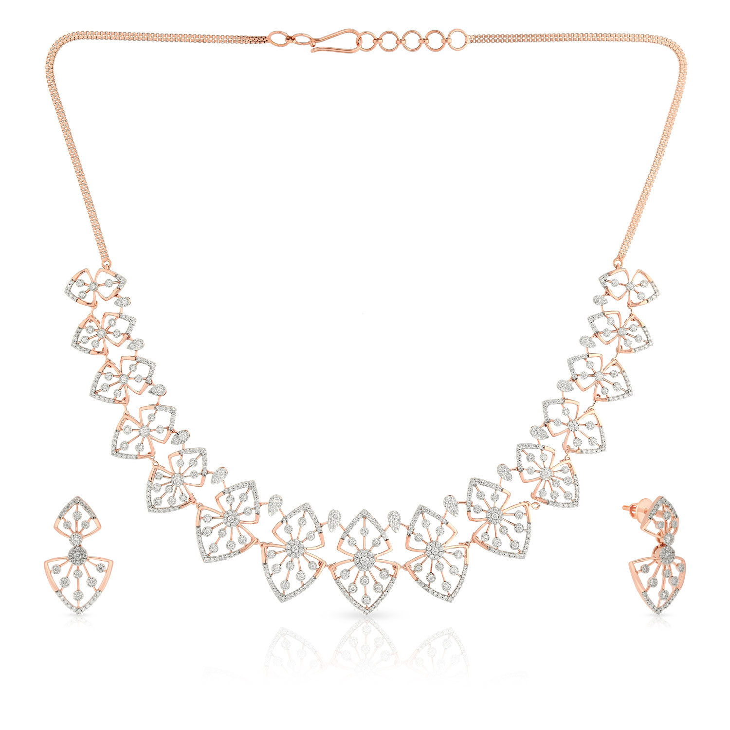 Mine Diamond Necklace Set NSMELELG003NK2