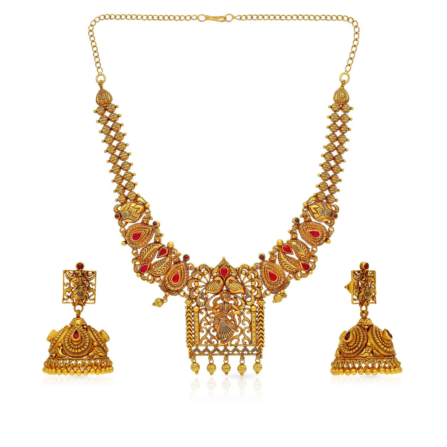 Divine Gold Necklace Set NSNKNTA10009