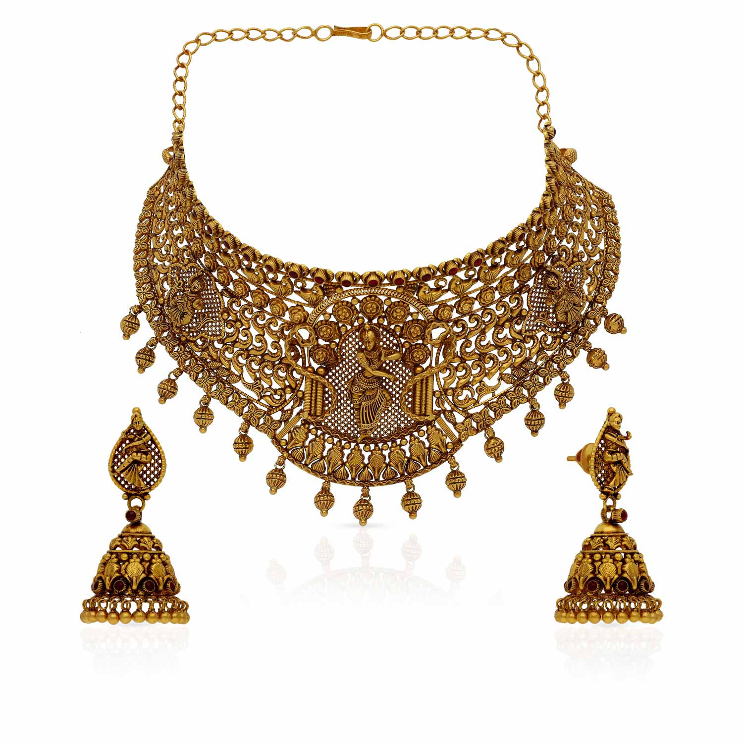 Divine Gold Necklace Set NSUSNKNTA10013