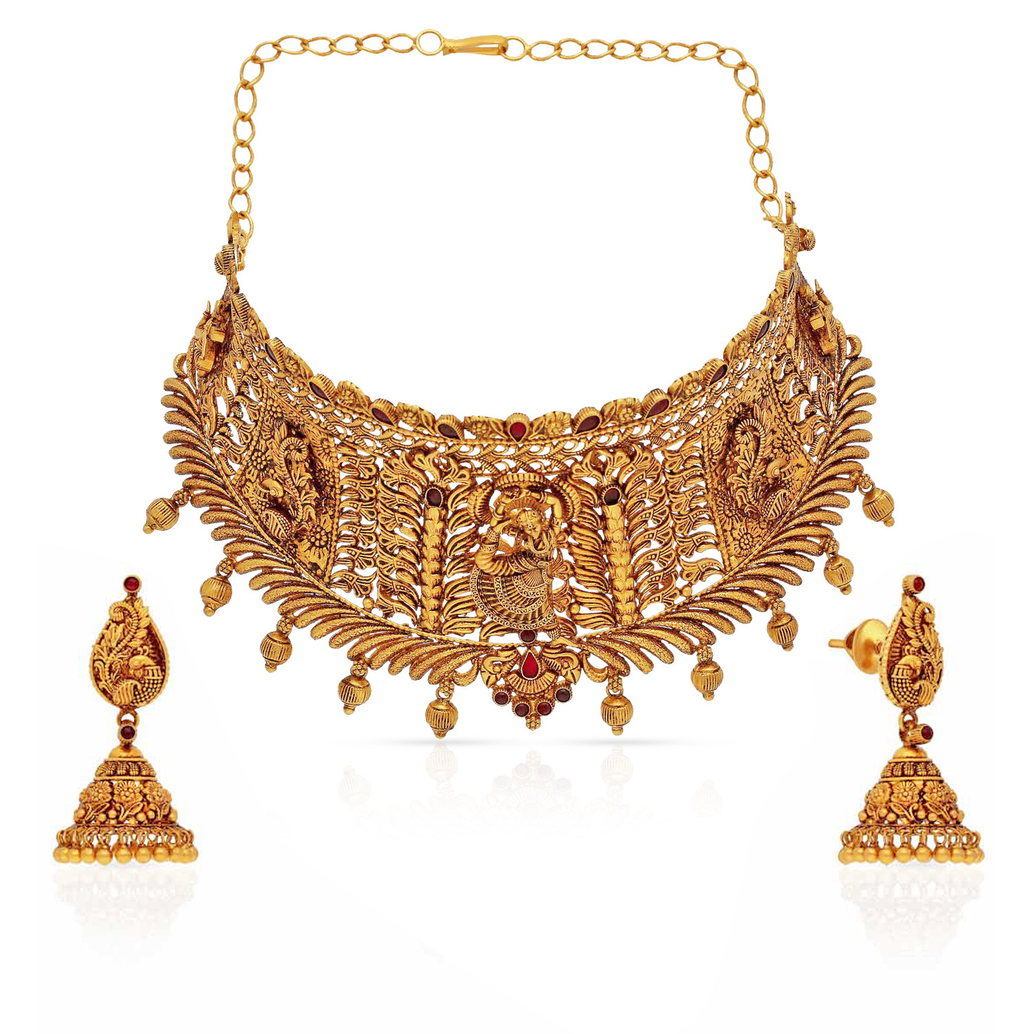 Divine Gold Necklace Set NSUSNKNTA10016