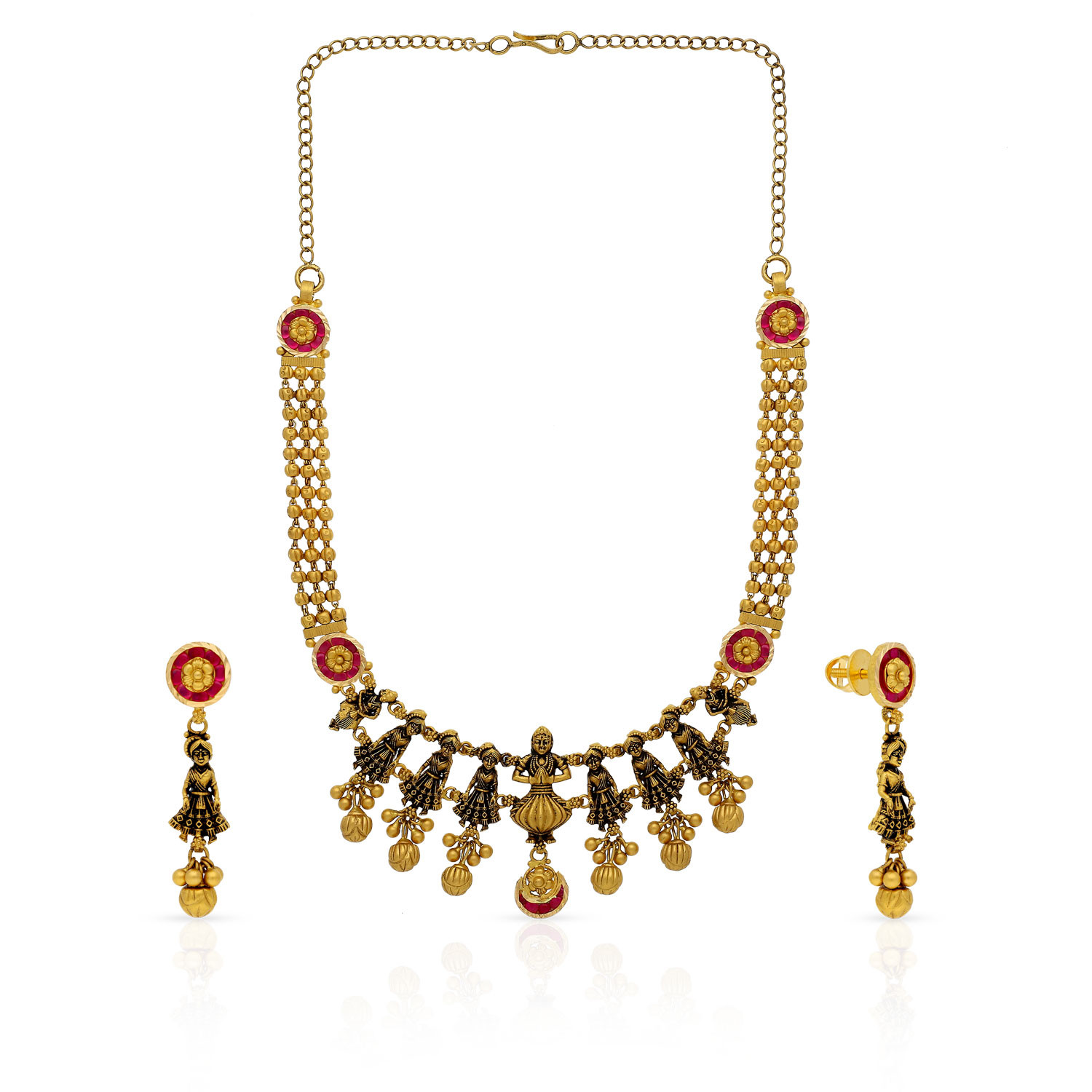 Divine Gold Necklace Set NSUSNKNTA10053