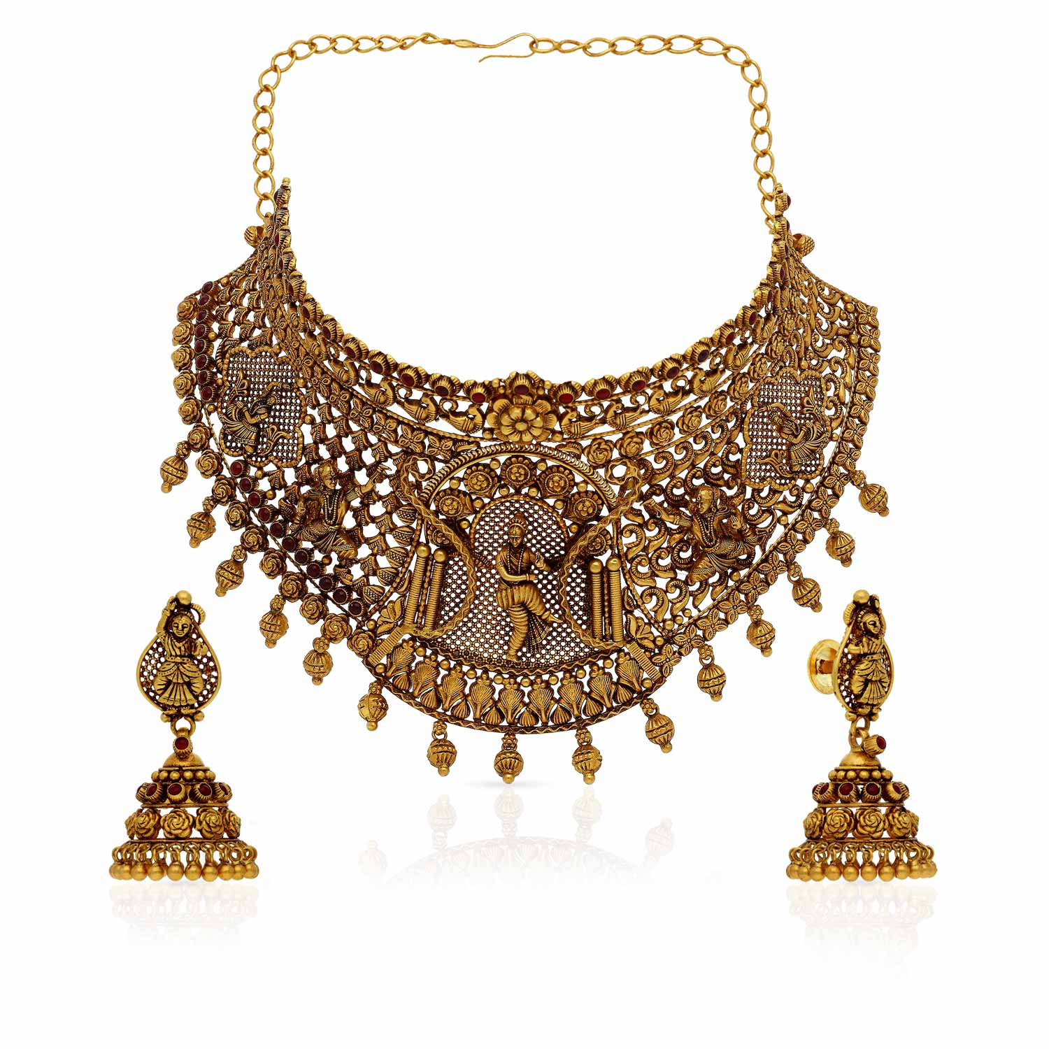 Divine Gold Necklace Set NSUSNKNTA10097