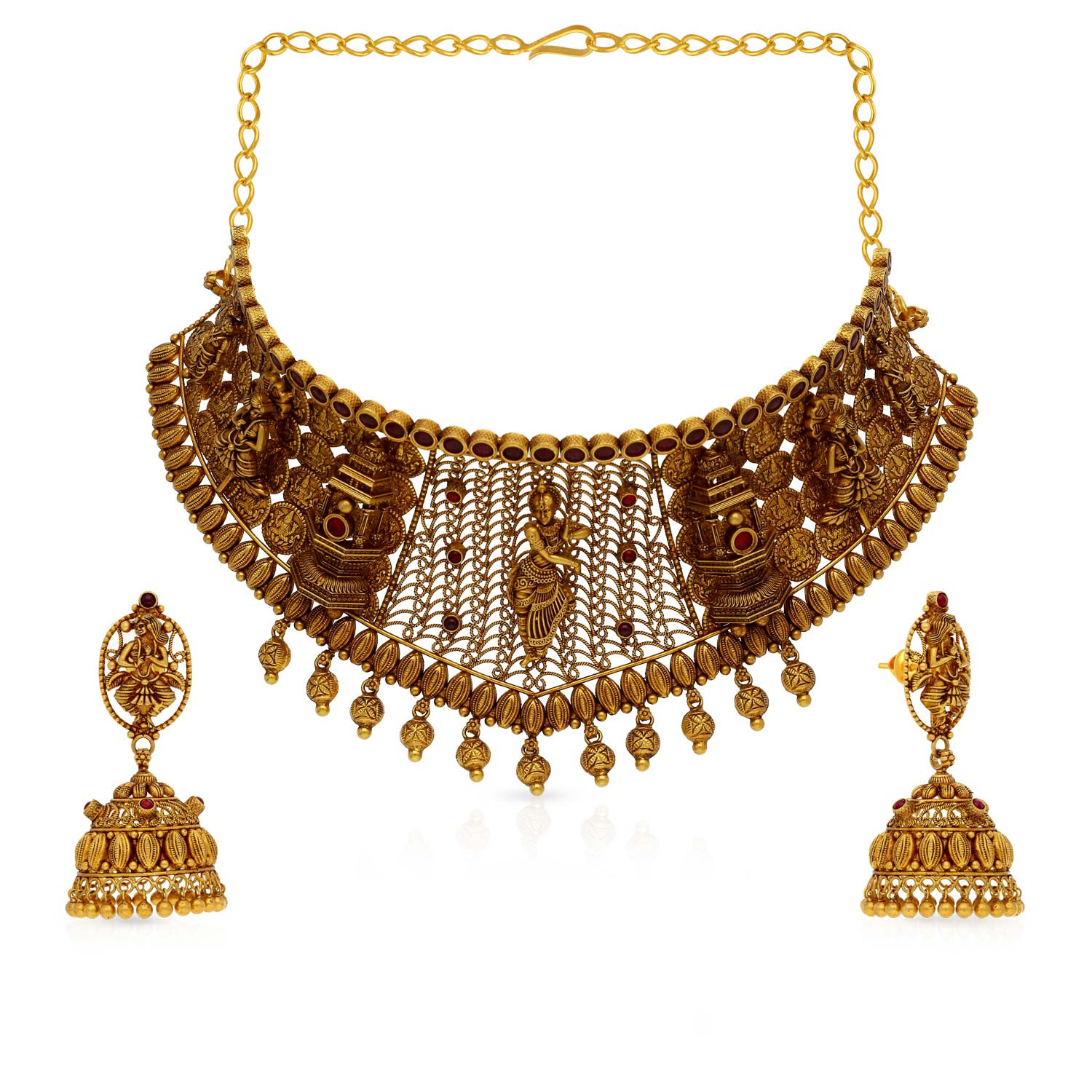 Divine Gold Necklace Set NSUSNKNTA10118