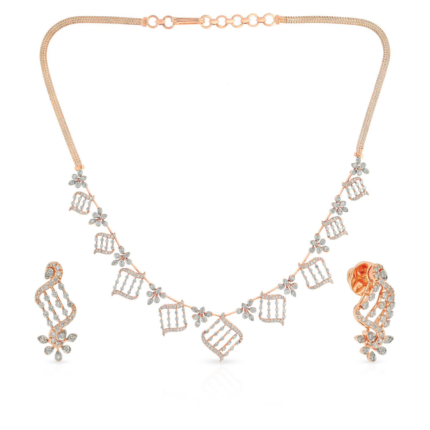 Mine Diamond Necklace Set NSUSMBDINB792NK2