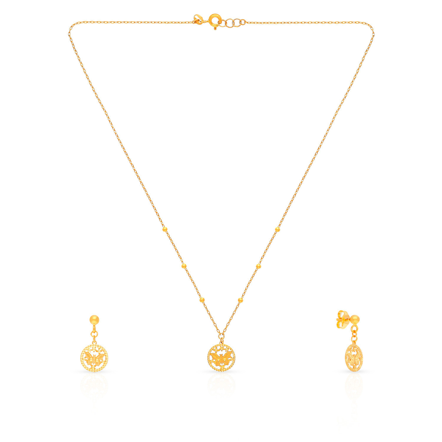 Starlet Gold Necklace Set NSUSNK0154090