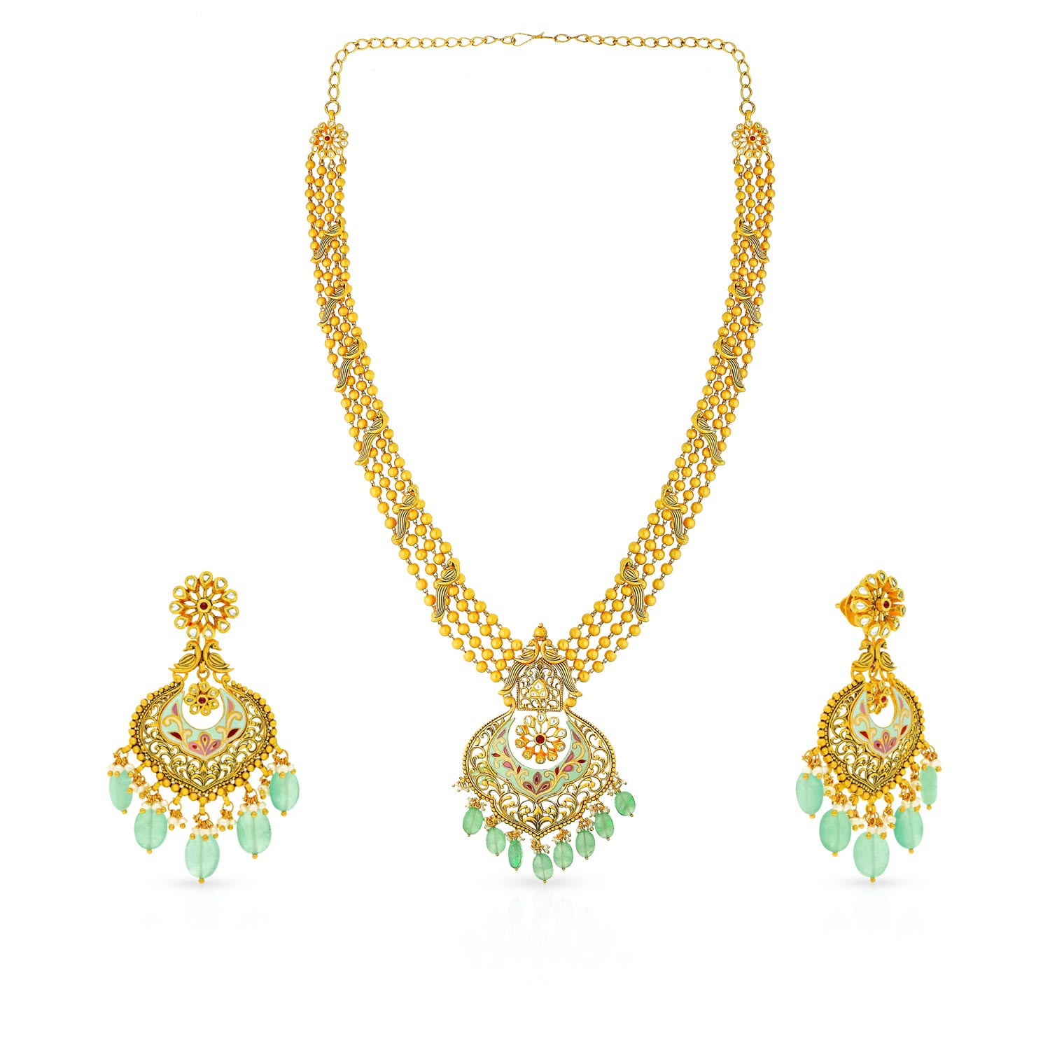 Ethnix Gold Necklace Set NSEXNK056