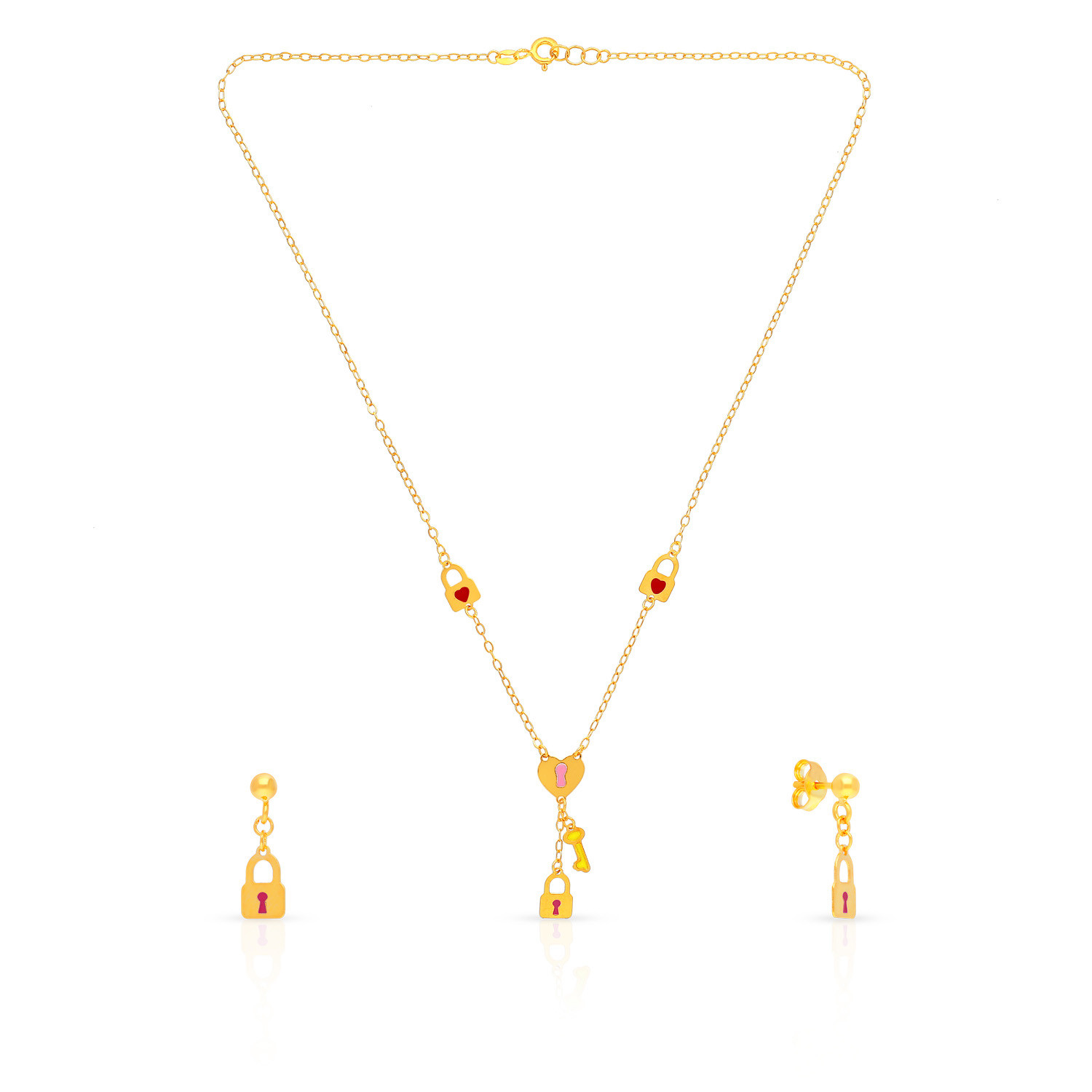Starlet Gold Necklace Set NSUSSLNK015