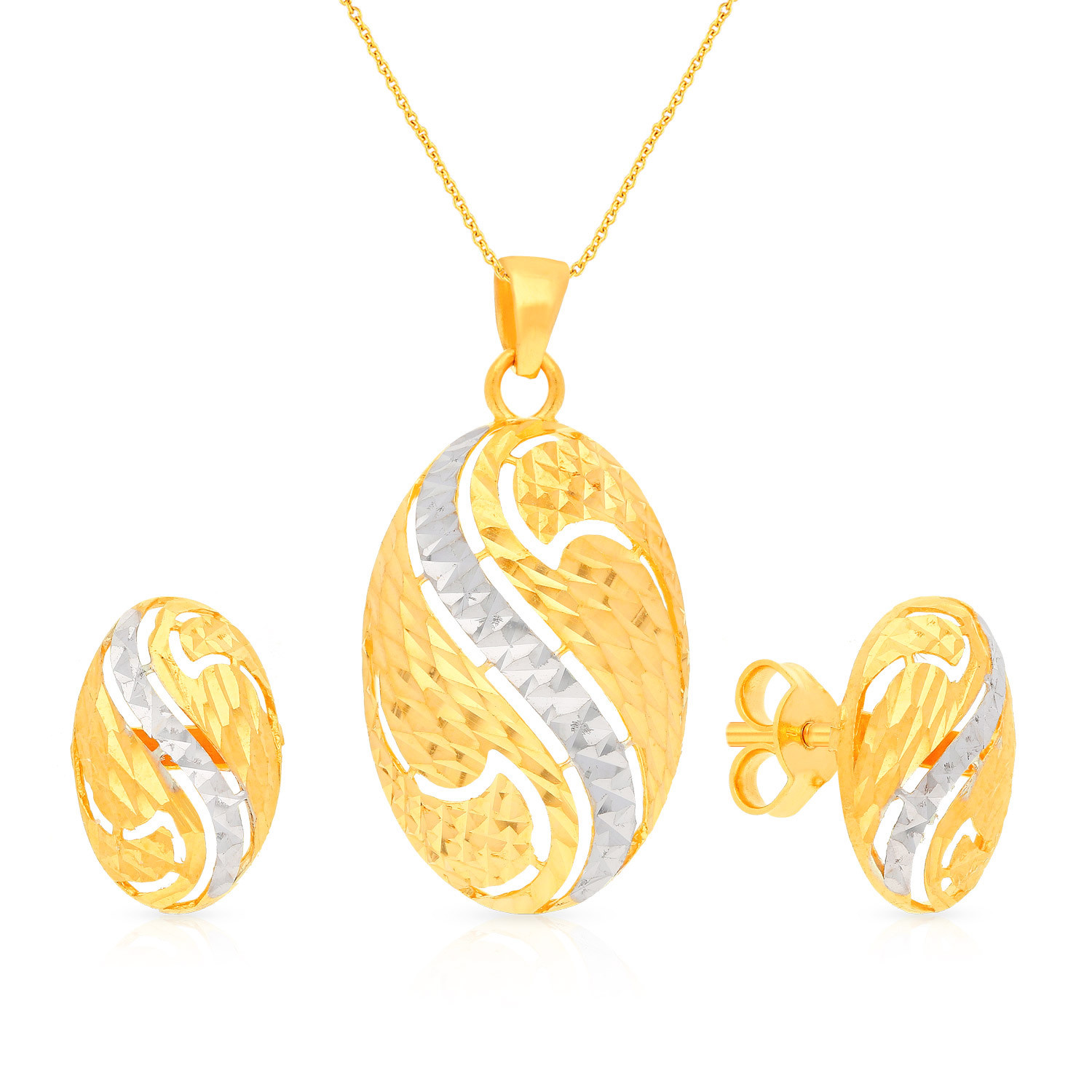 Malabar Gold Pendant Set PSPD9091932