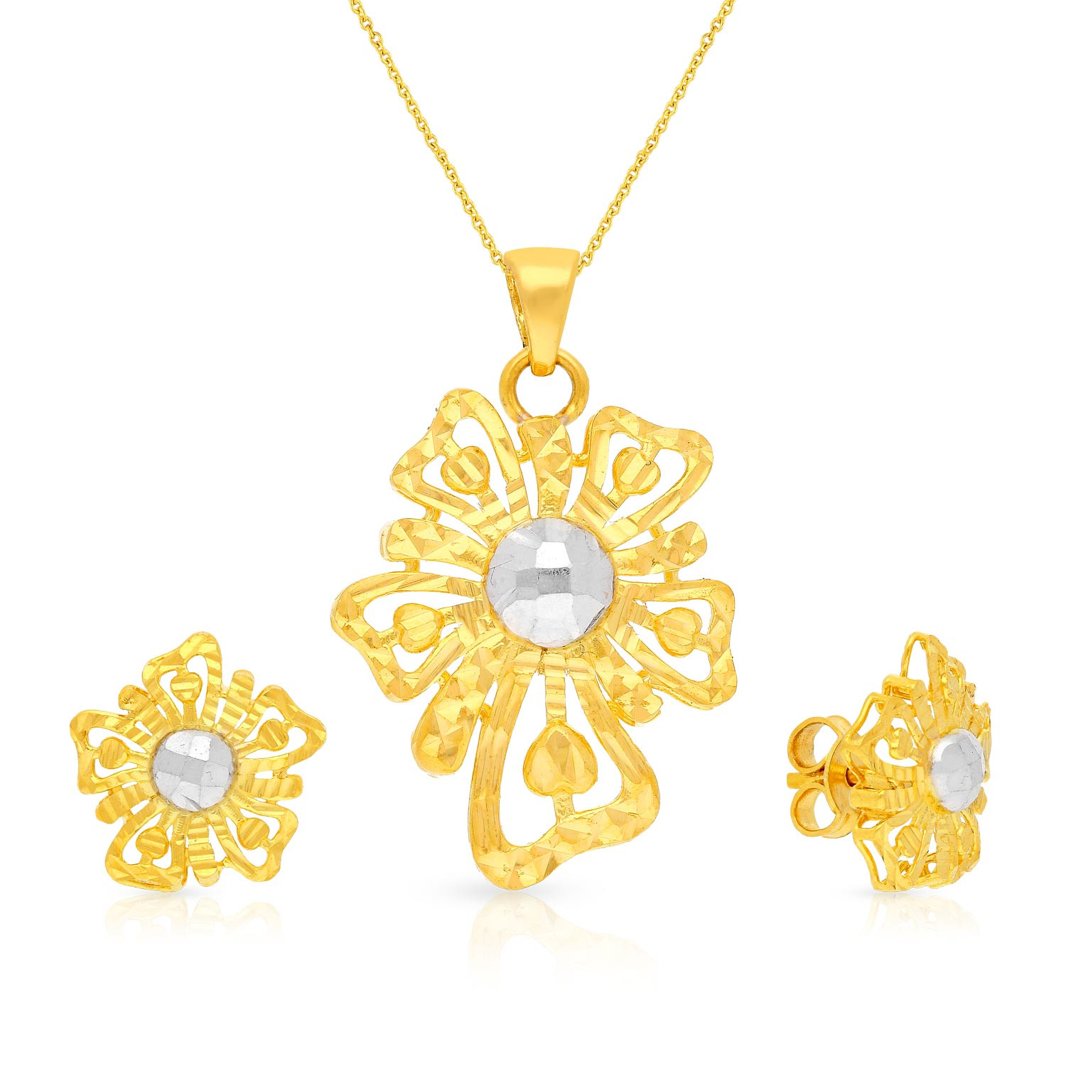 Malabar Gold Pendant Set PSPD9092672