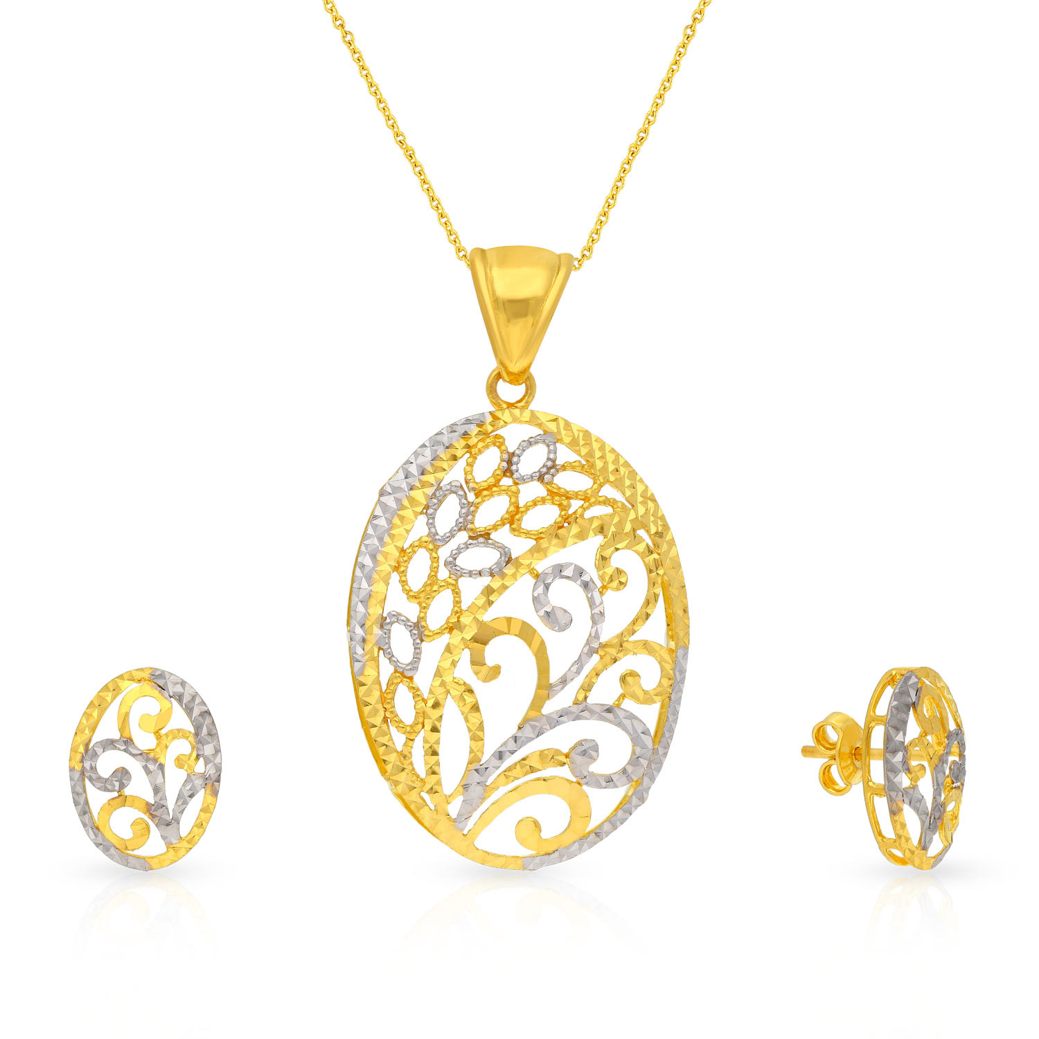 Malabar Gold Pendant Set PSPD9218427