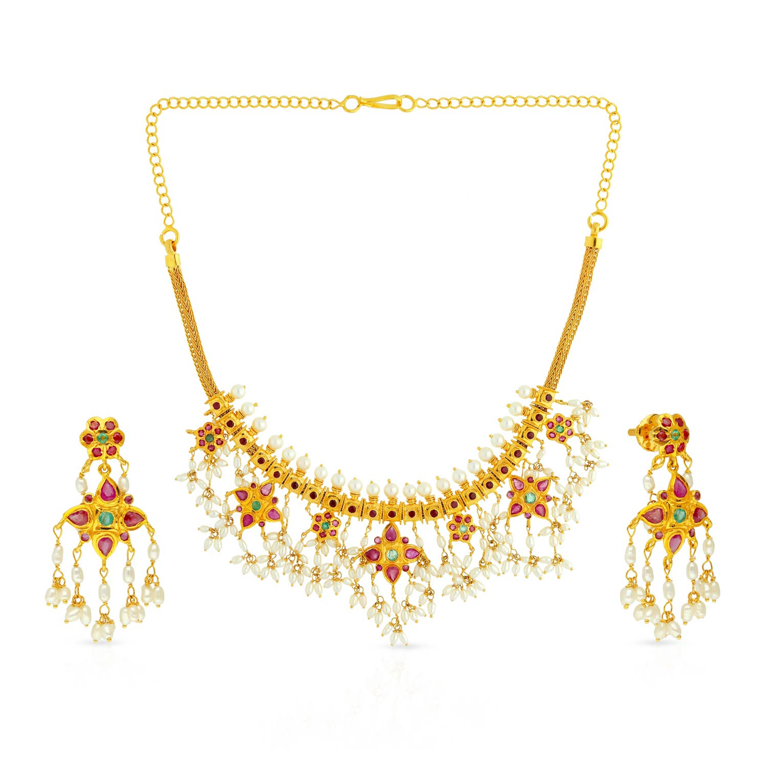 Precia Gemstone Necklace Set PSPGNPAT047NK2