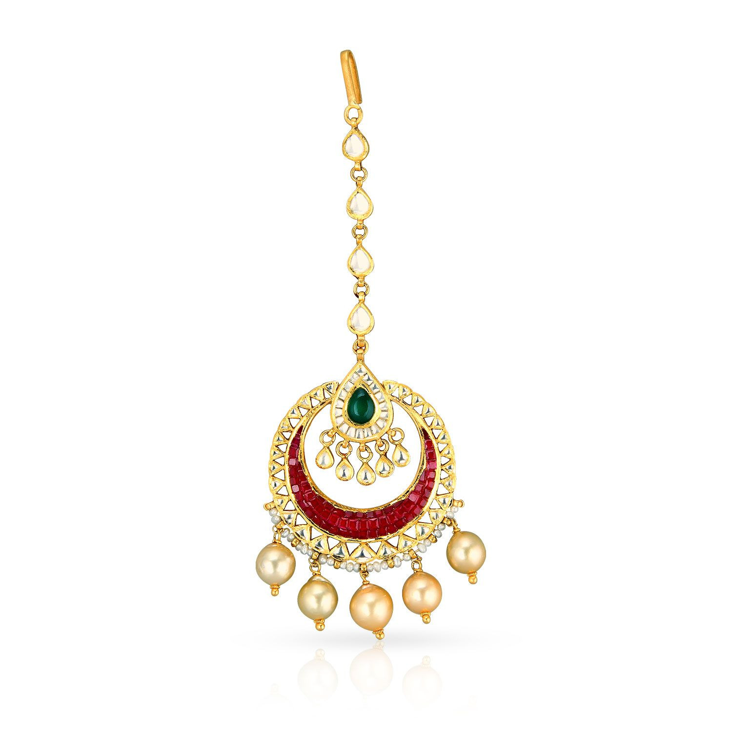 Retro Bride Gold Mang Tikka TANQBIT00144