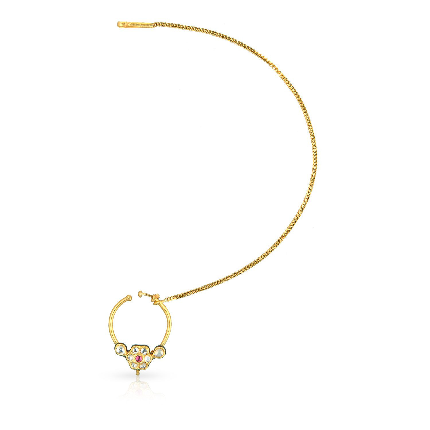 Retro Bride Gold Nath TNRGBIT00148