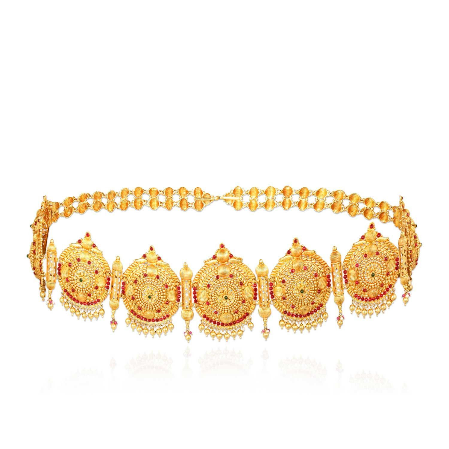 Kerala Bride Divine Gold Waist Belt VODICDTRFXA012