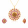 Precia Gemstone Pendant Set PSPGNRLG013PN5