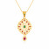 Precia Gemstone Pendant Set PSPGNFNC344PN5