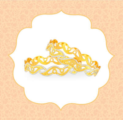 Gold Flat Bangle