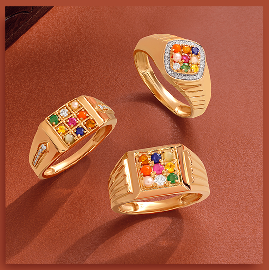 Buy JAIPUR GEMSTONE-Natural Navratan Gemstone Gold Plated Finger Ring For  Astrological Purpose Online at Best Prices in India - JioMart.