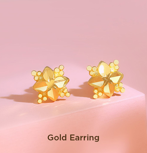 Gold Earrings for Kids