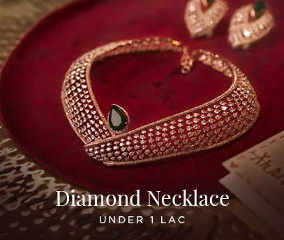 Diamond Necklace Under 1 Lac