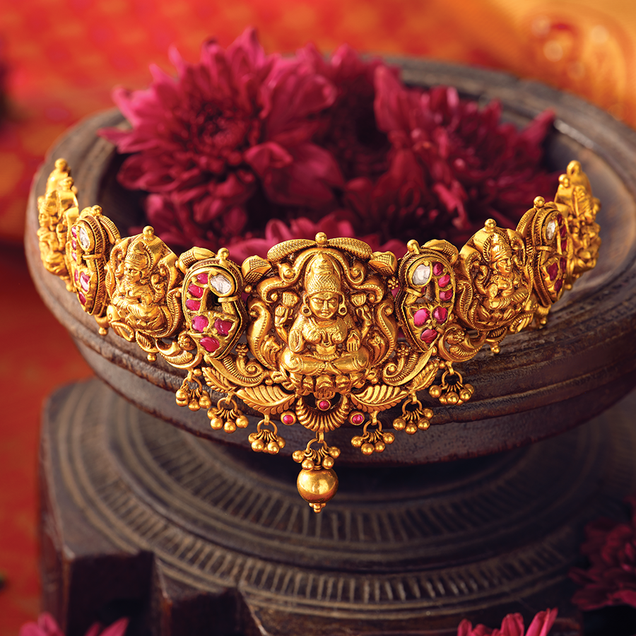 Antique jewellery designs in malabar gold online