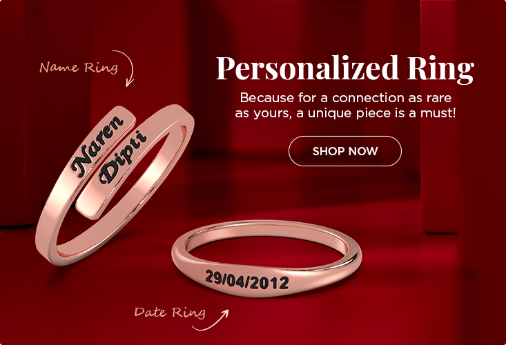 Personalize Name on Gold Ring