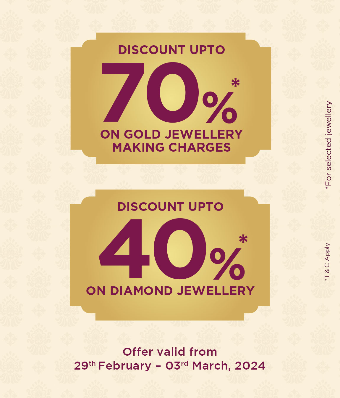 Discount on gold on sale jewellery