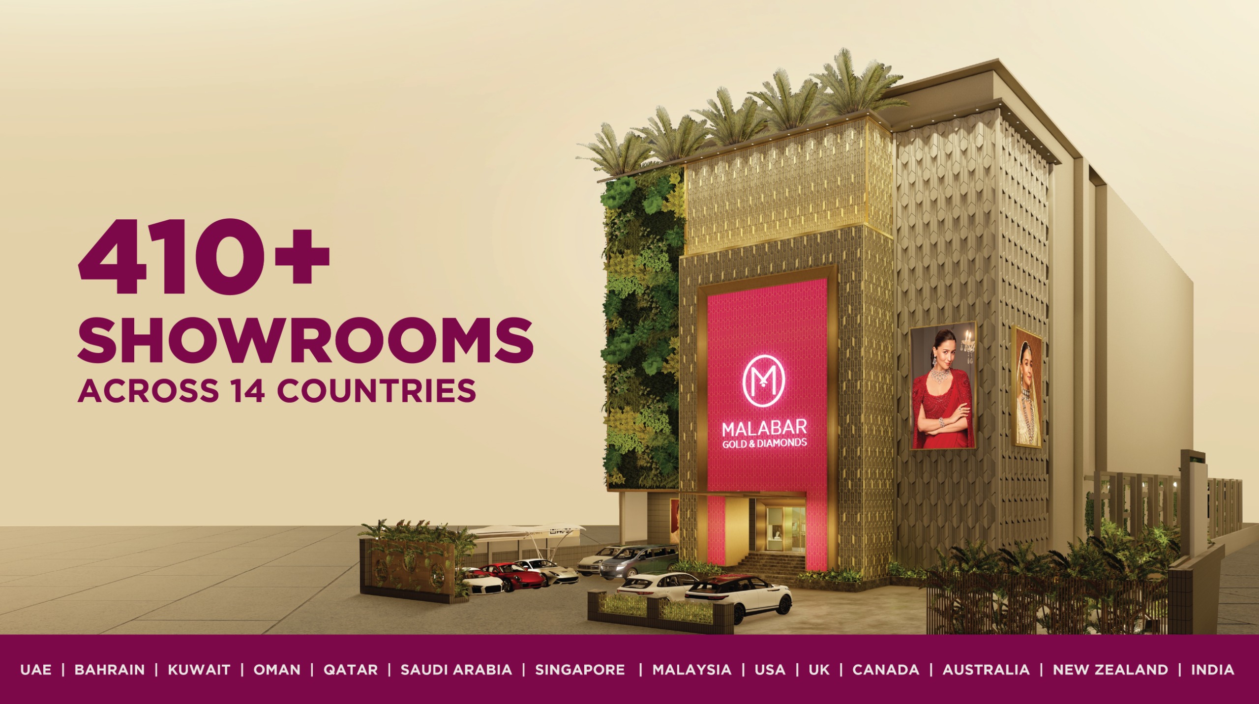 400+ Malabar Gold and Diamonds Jewellery Stores Across 13 Countries